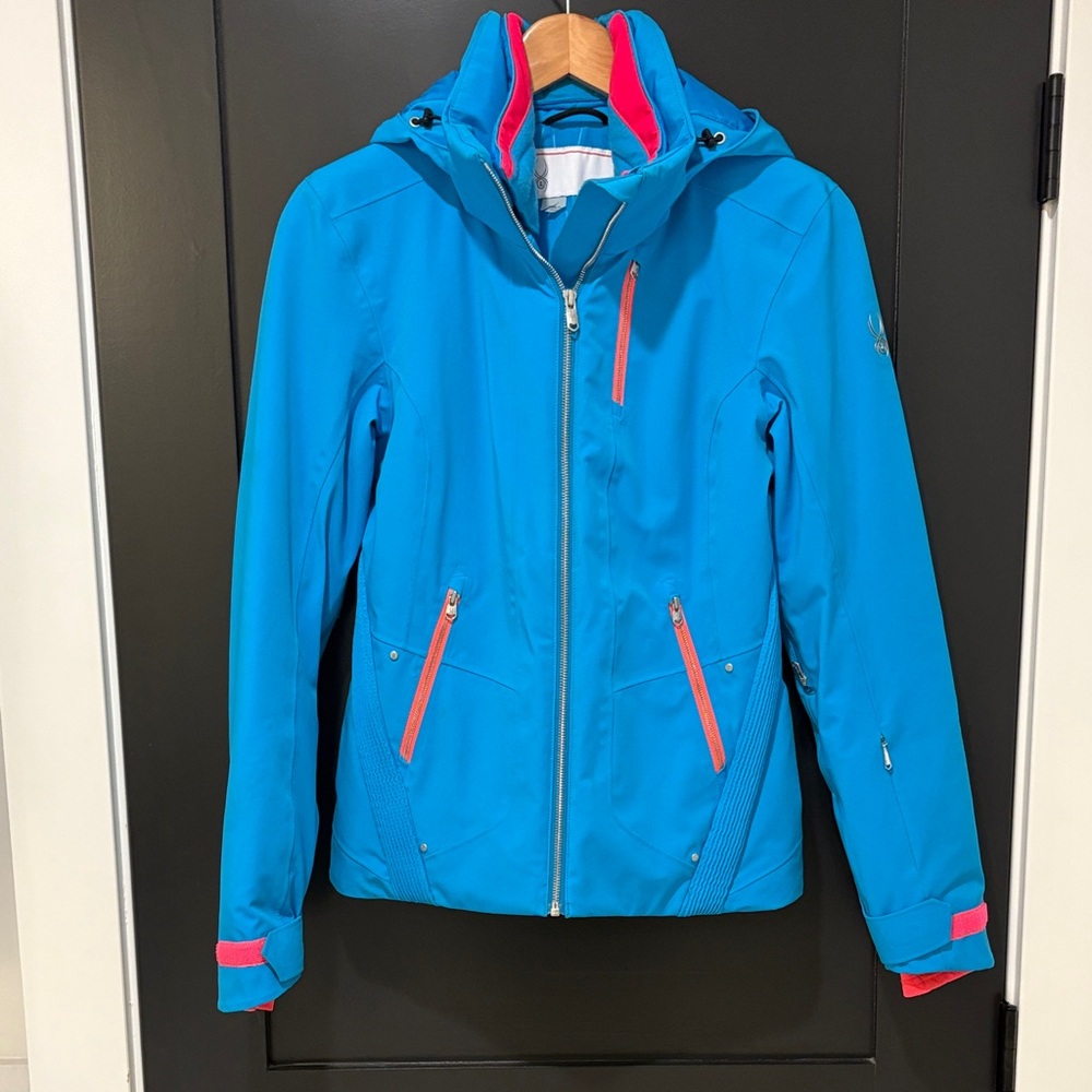 Spyder Women’s Pandora Turquoise Jacket with Red Accents
